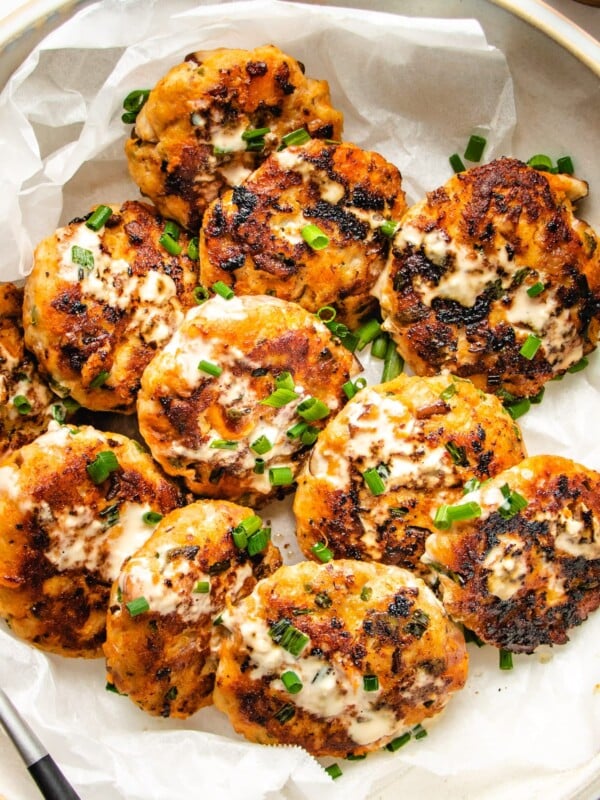 A plate of breakfast sausage patties made Whole30 friendly