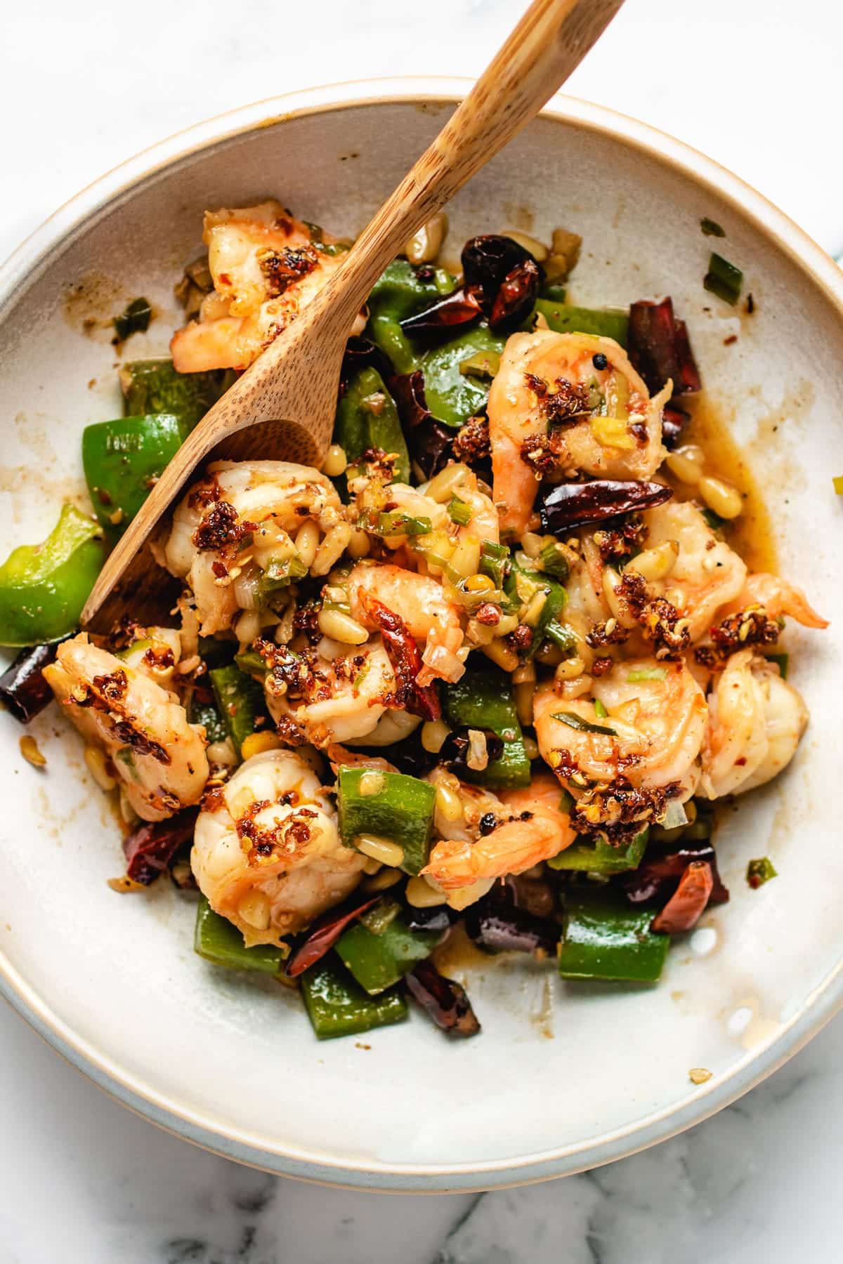 Kung-Pao Jumbo Shrimp Stir-Fry Recipe