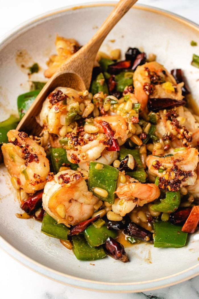 Kung-Pao Jumbo Shrimp Stir-Fry Recipe