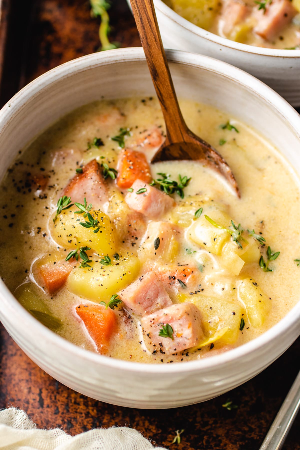 Creamy Ham and Potato Soup Recipe - Little Sunny Kitchen