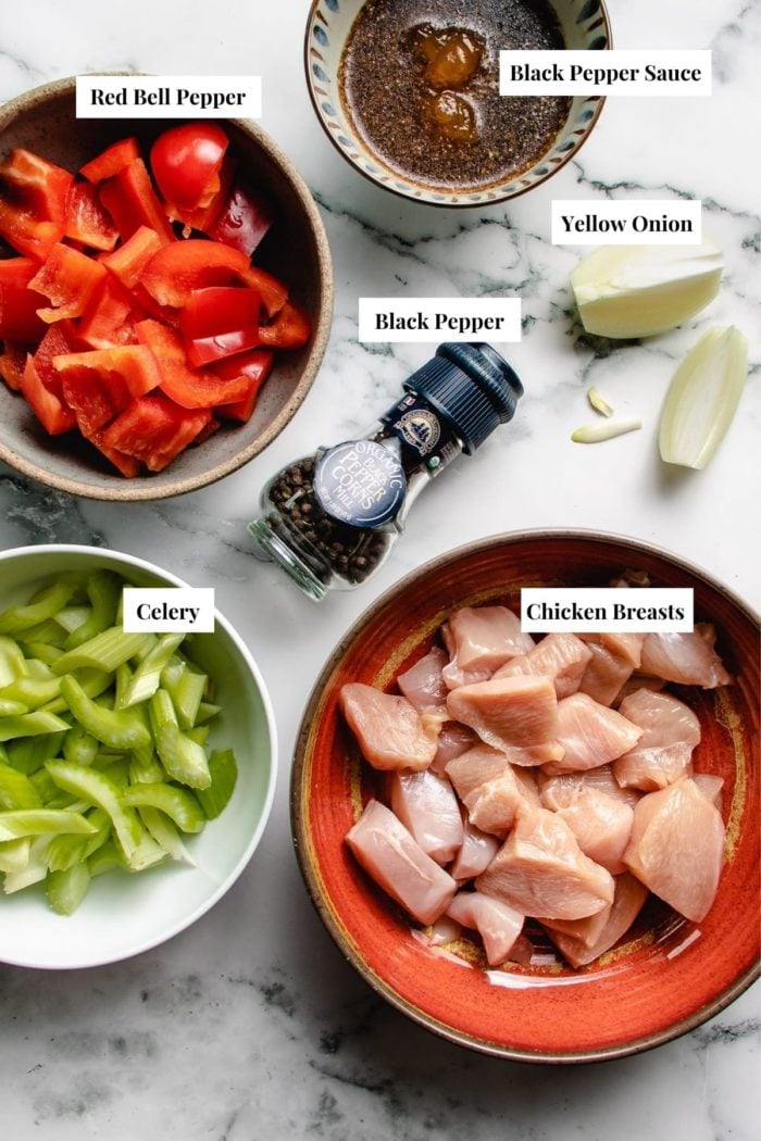 Ingredients to make the dish