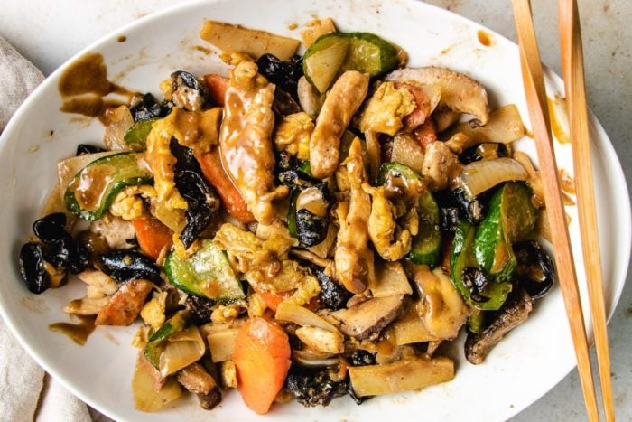 A feature image of Chinese moo shu