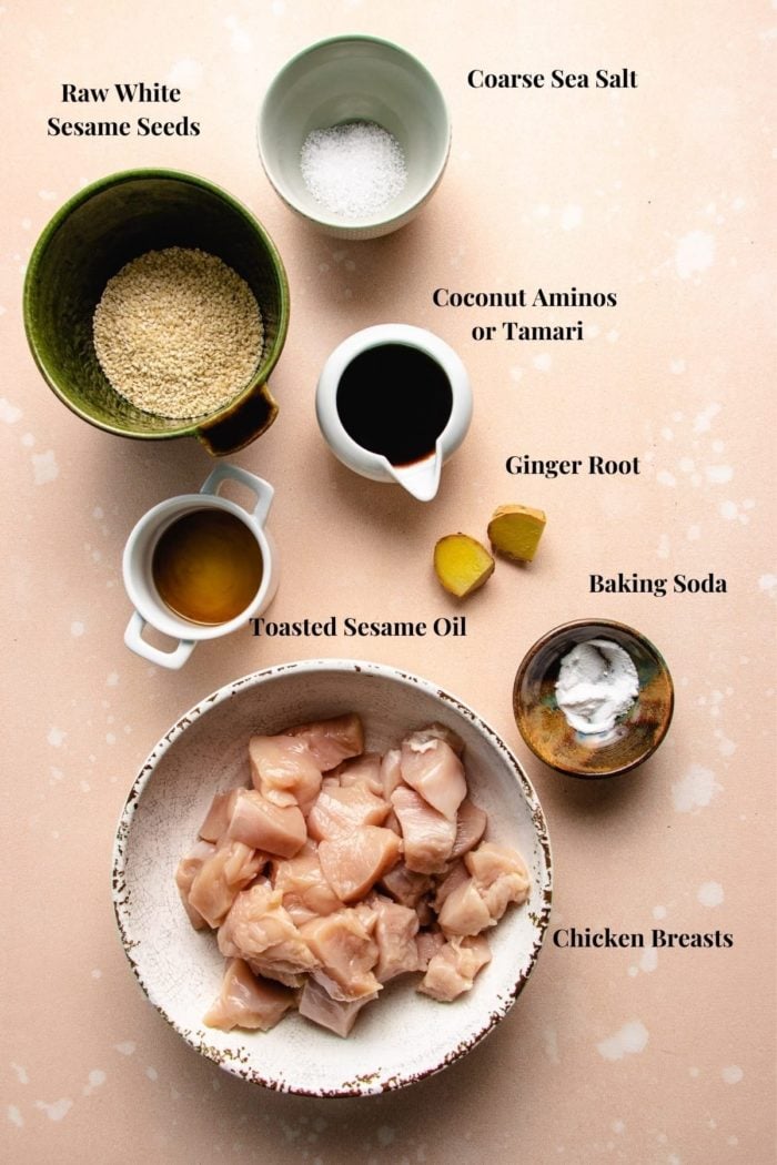 A photo shows ingredients needed to make the dish