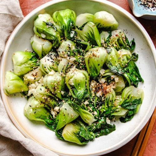 Bok Choy Stir-Fry (3-ingredient garlic sauce recipe) | I Heart Umami®