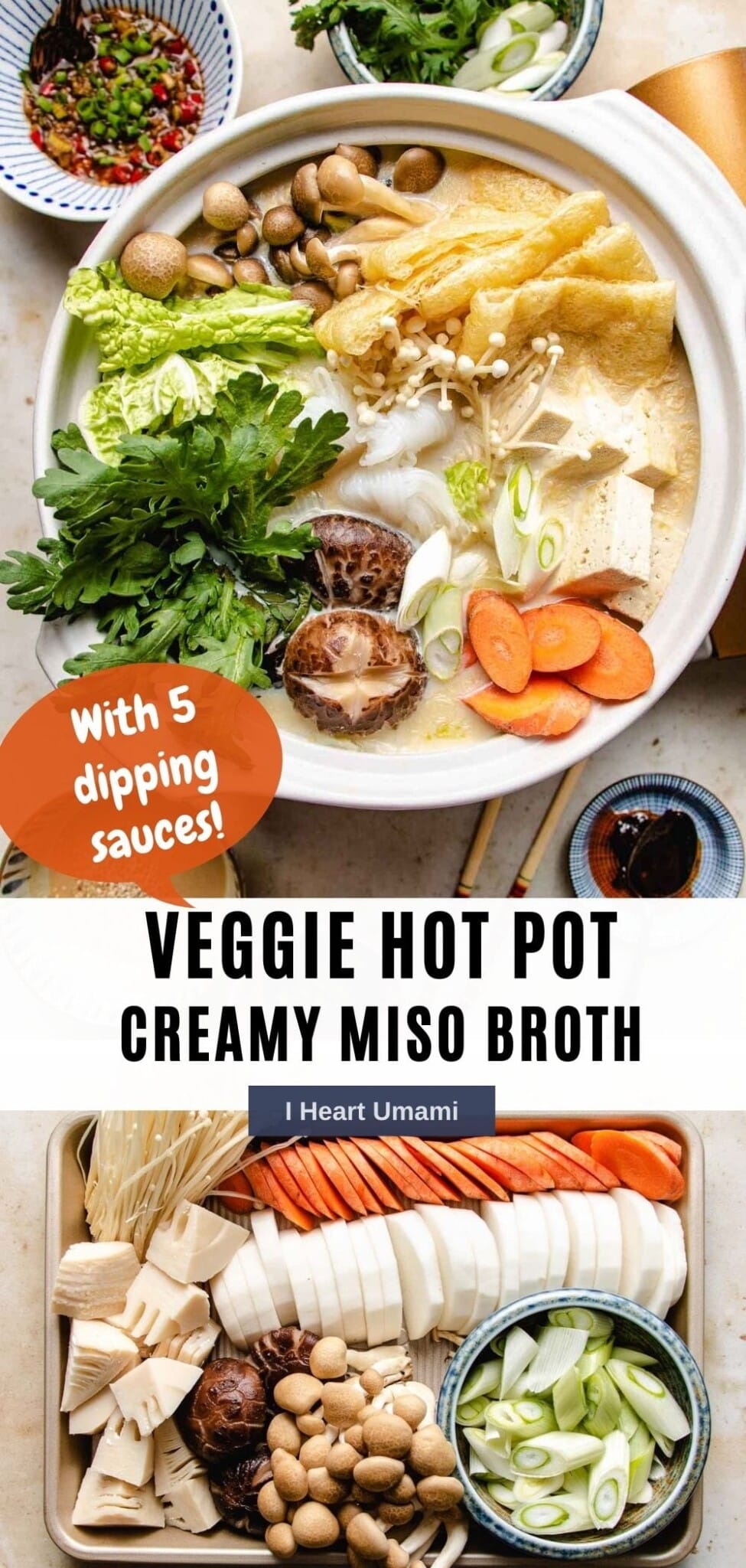 Vegan Hot Pot (creamy miso broth) | I Heart Umami®