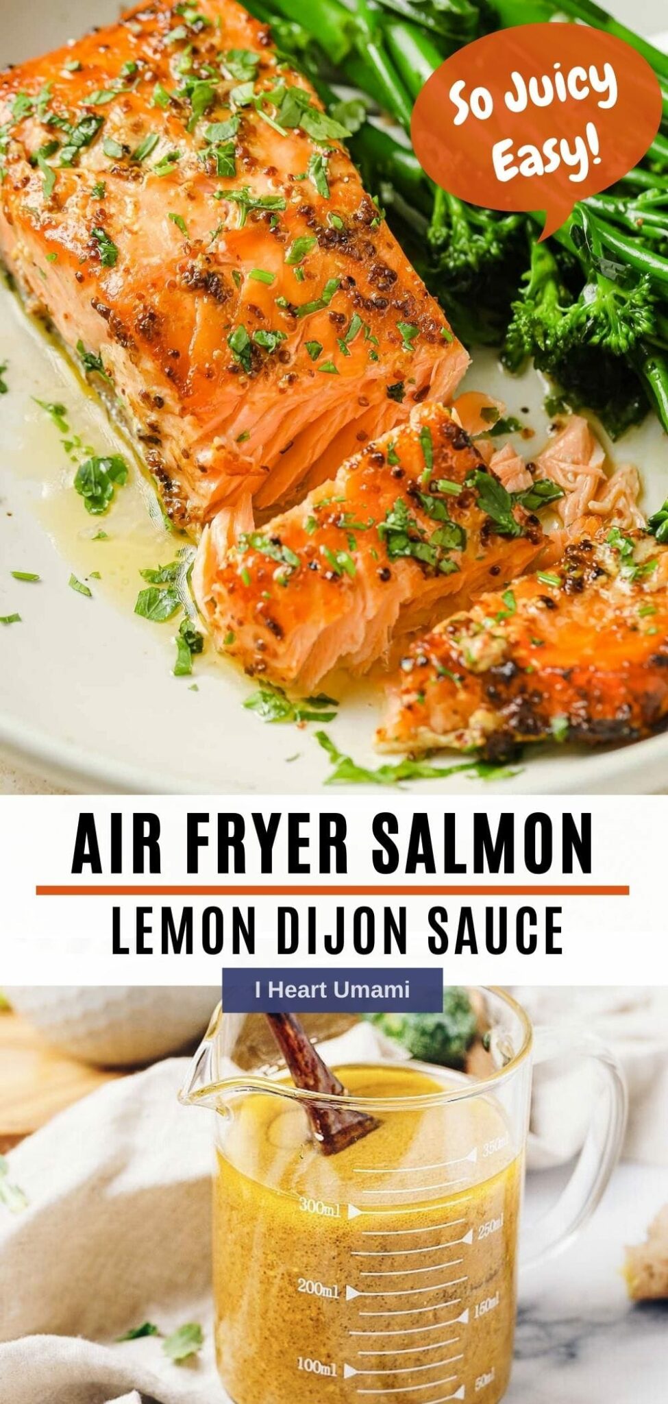 Air Fryer Salmon With Dijon Mustard I Heart Umami®