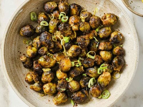 Air fryer on sale brussel sprouts frozen