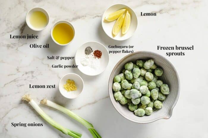 Photo shows ingredients needed to make this dish