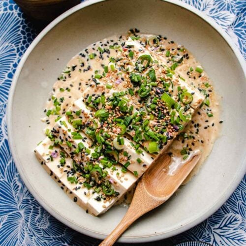 Silken Tofu Soft Tofu With Sesame Dressing I Heart Umami®