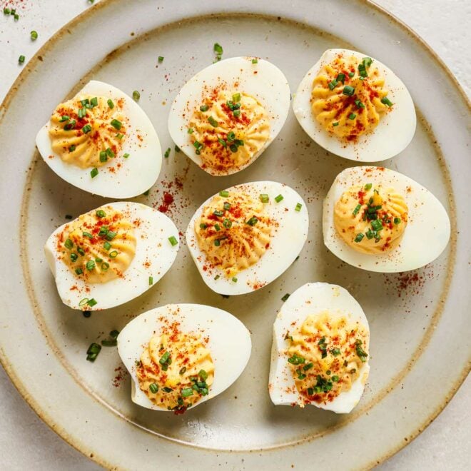 Air Fryer Deviled Eggs (extra creamy filling) I Heart Umami®
