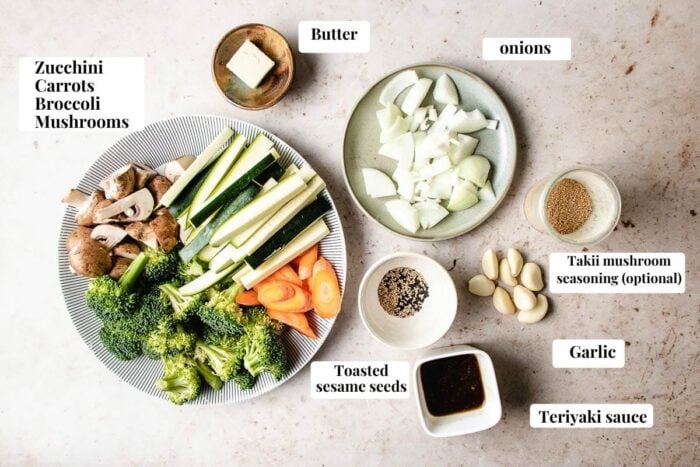 Ingredients needed to make the dish