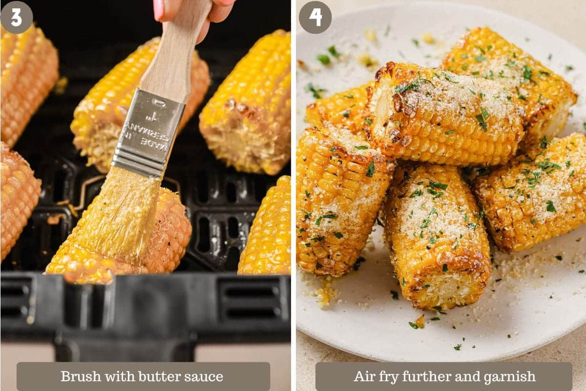 Air Fryer Frozen Corn On The Cob (extra buttery) I Heart Umami®