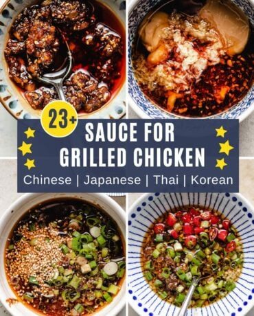 A cover image shows different types of Asian sauces can be used for grilled poultry chicken