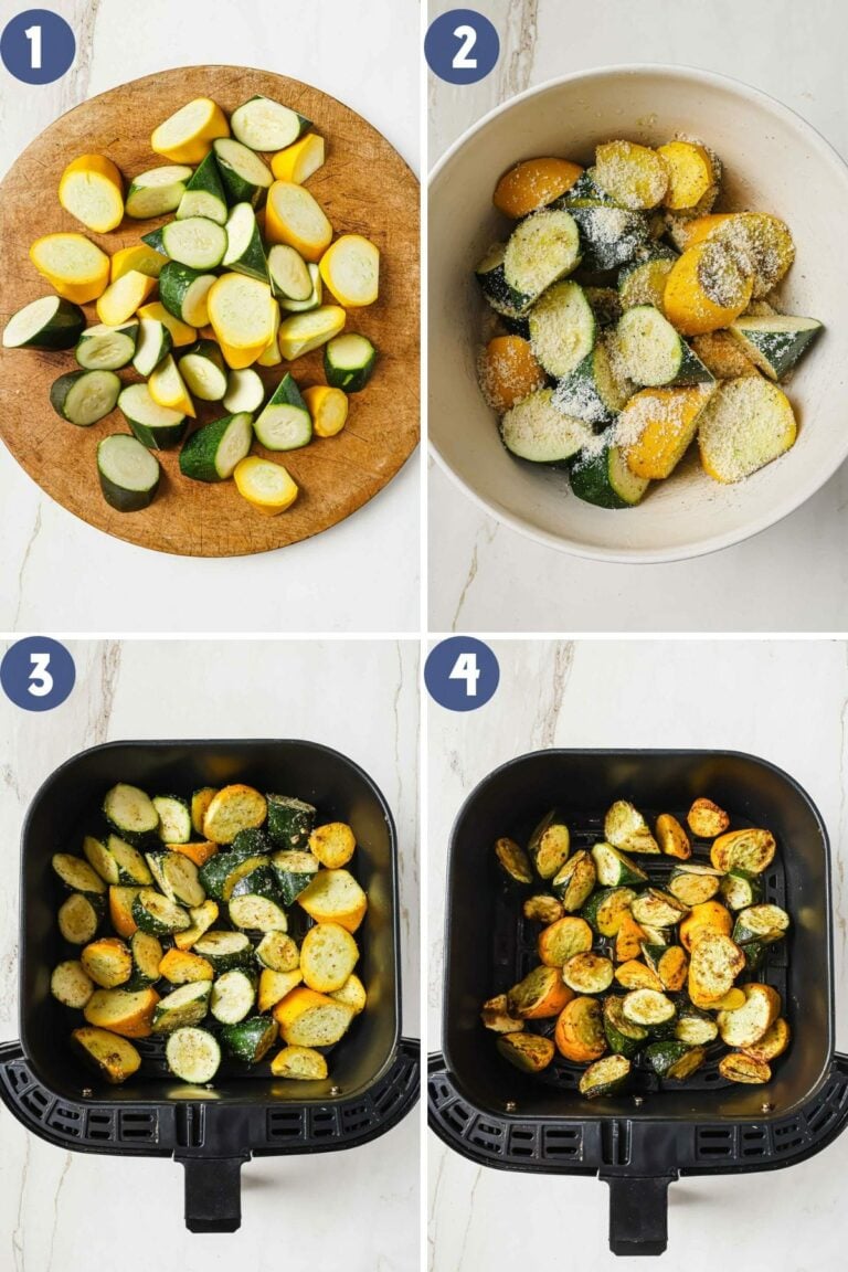 Air fryer zucchini and squash (no breading with parmesan)
