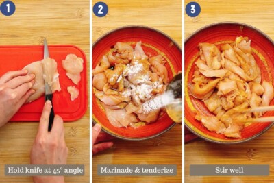 How to velvet chicken for stir fry (chicken stir fry marinade)