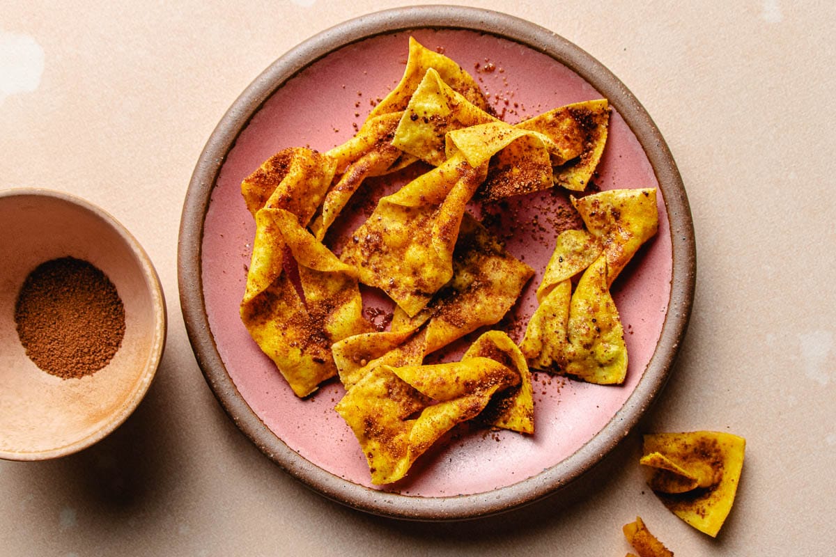 Air Fryer Wonton Chips (Savory or Sweet) I Heart Umami®