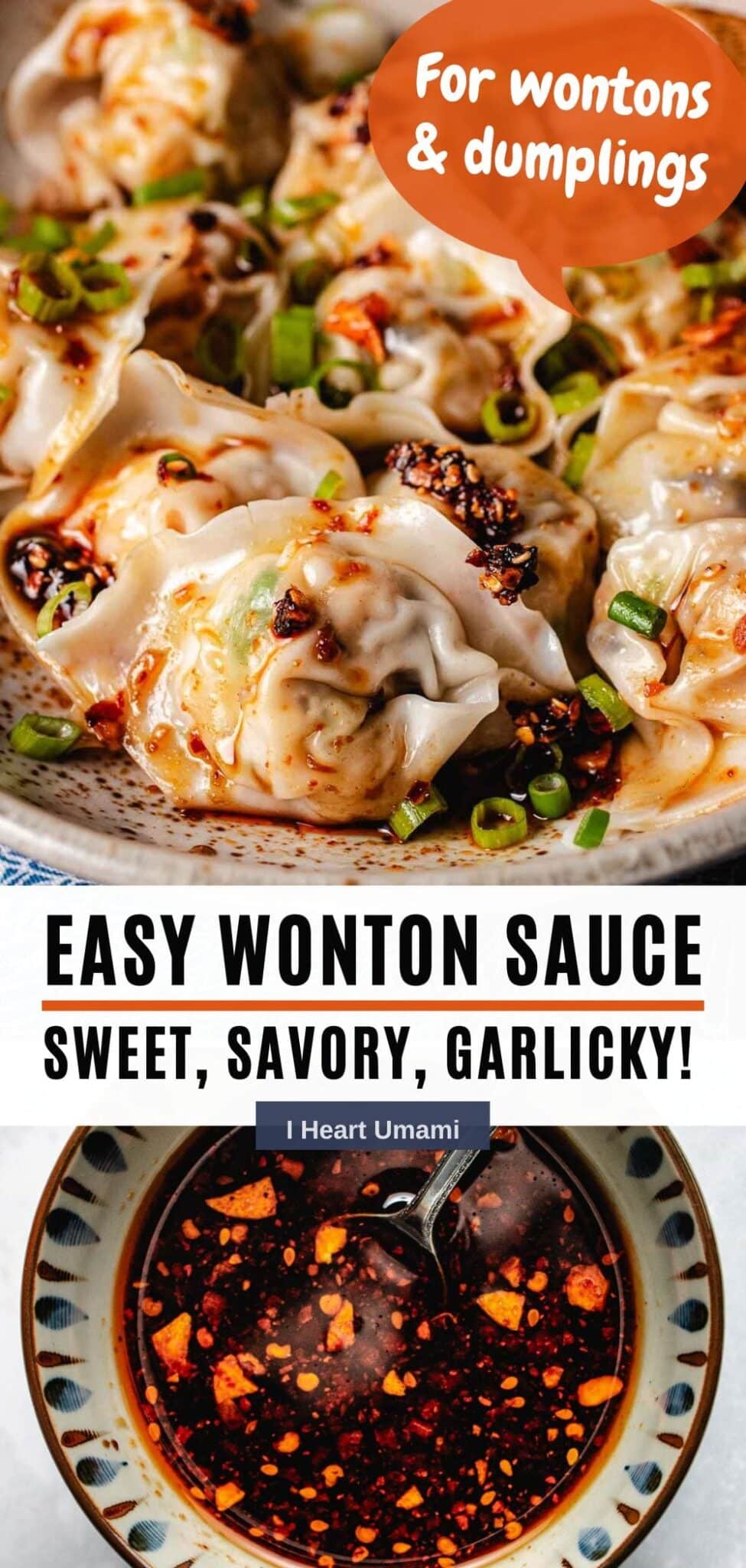 Wonton Sauce (easy dipping sauce for wontons and dumplings)