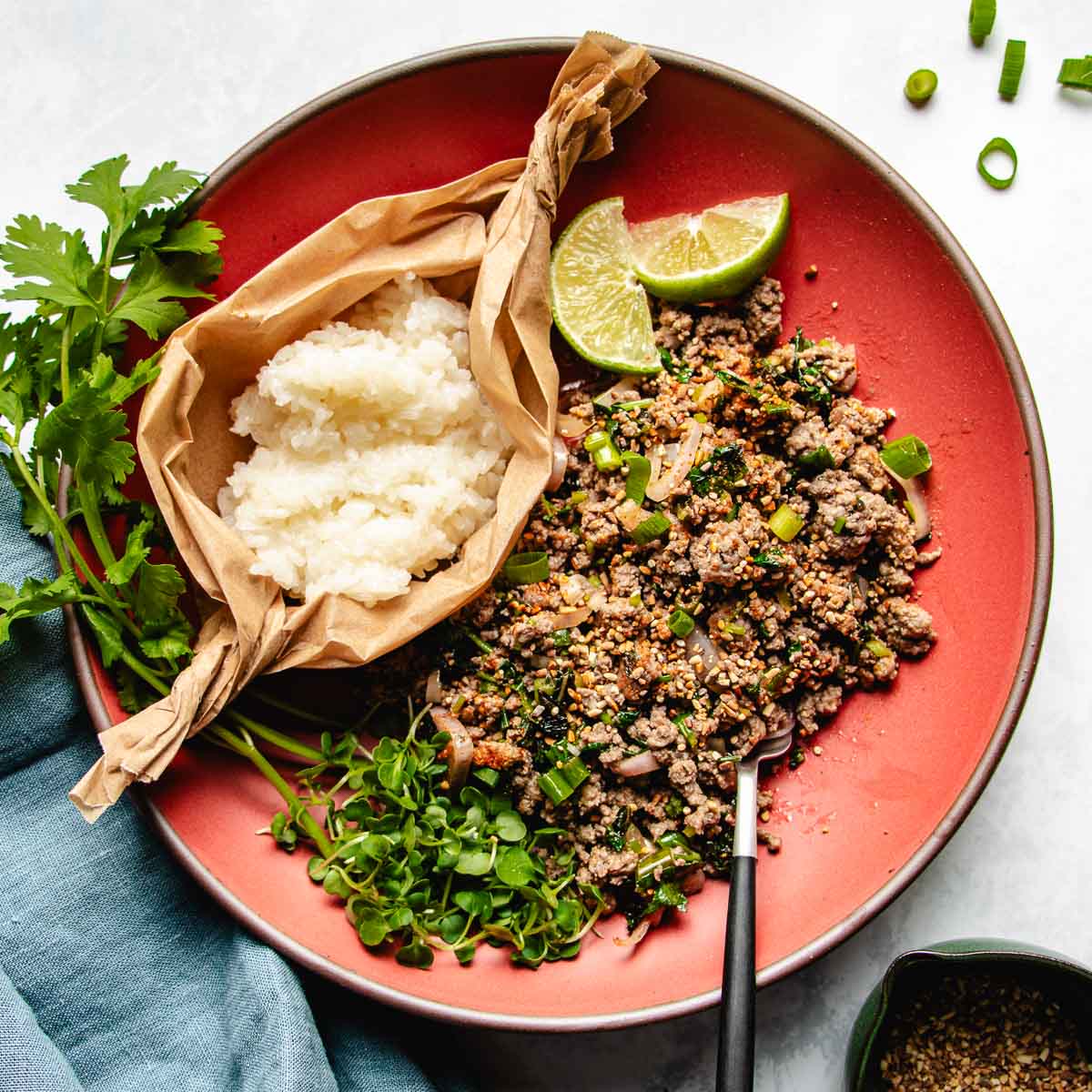 Beef Larb (Thai beef salad - Laab Neua)