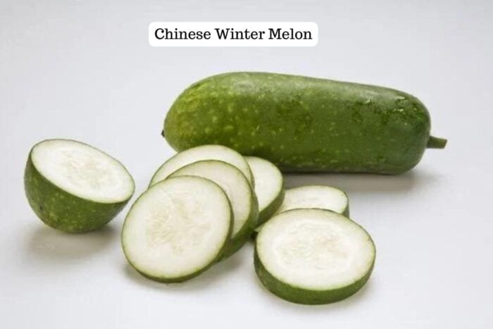 A picture image shows what winter melon looks like.