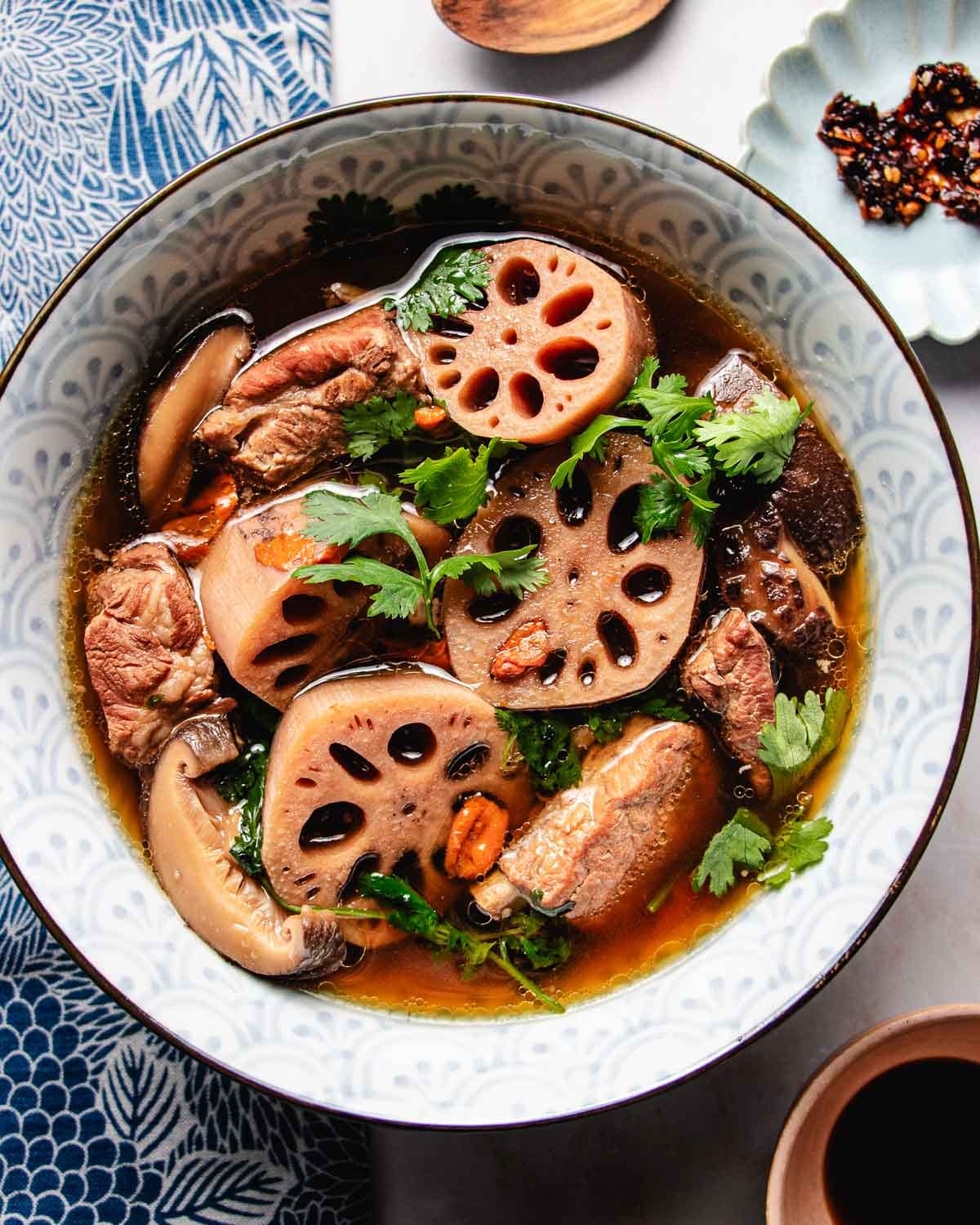 Lotus Root Soup with Pork Ribs (藕莲排骨汤) | I Heart Umami®