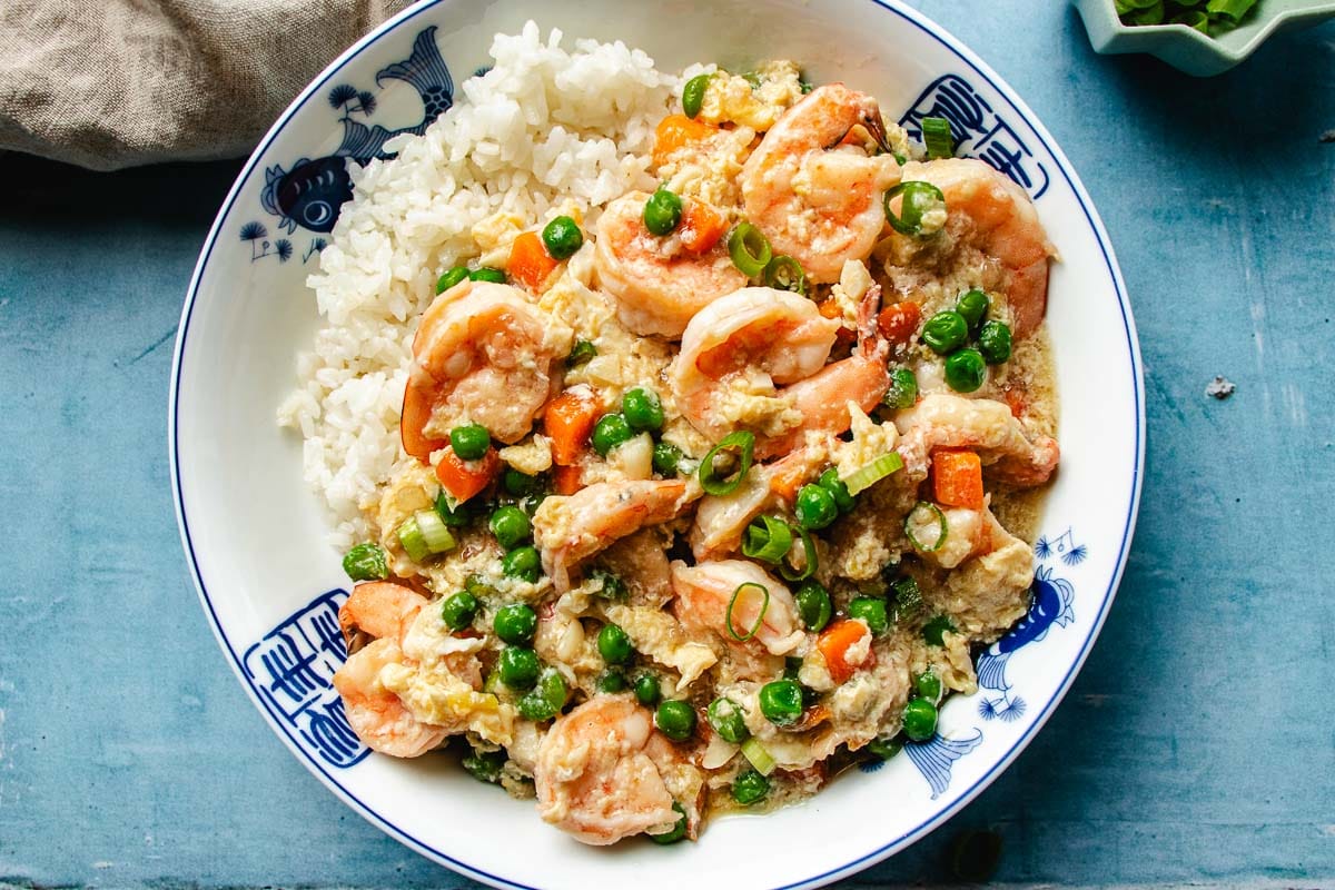 Shrimp with lobster sauce