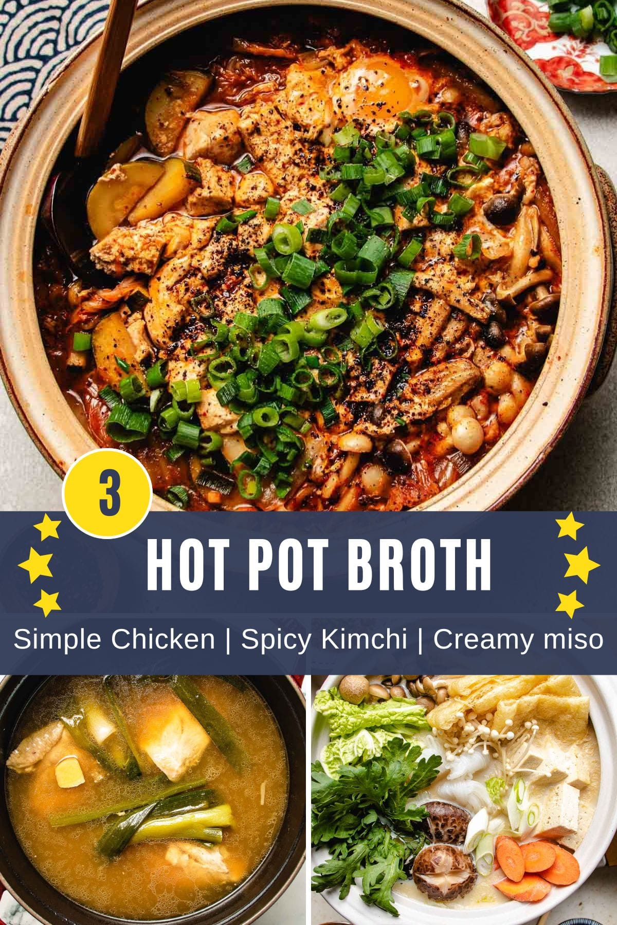 Feature image shows hot pot broth 3 different flavors.