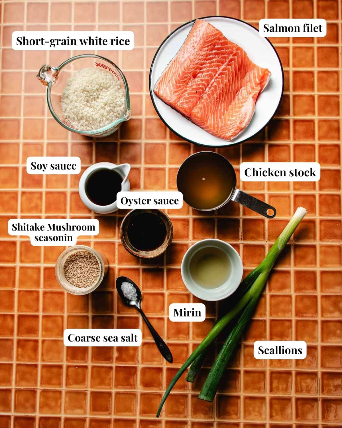 Photo shows ingredients needed to make the dish.