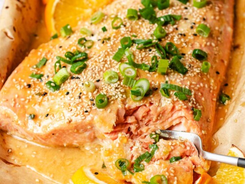Orange Glazed Salmon (Asian orange sauce mariande) | I Heart Umami®