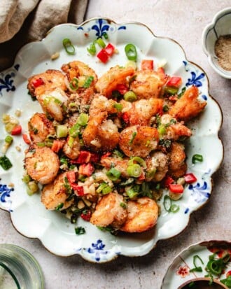 Salt and Pepper Shrimp (easy, flavorful, not deep fried) | I Heart Umami®