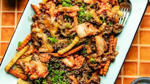 fries recipe bulgogi kimchi fries