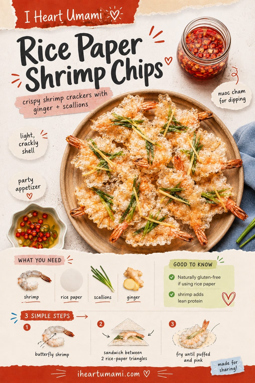 Rice Paper Shrimp Chips (Crispy & Puffed) | I Heart Umami®